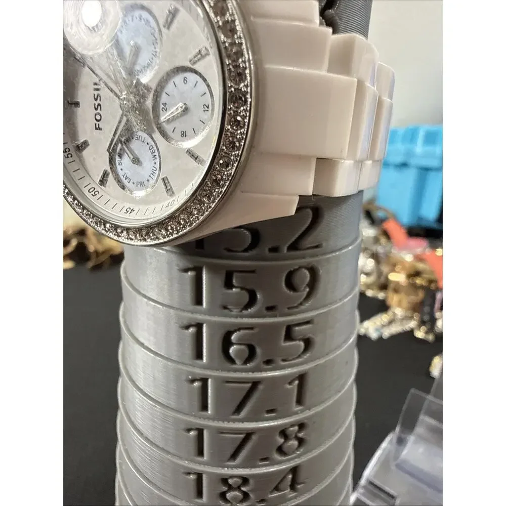 Fossil Women's ES-1967 Wristwatch Chronograph New Battery 5.75”Band 37mm (G17)